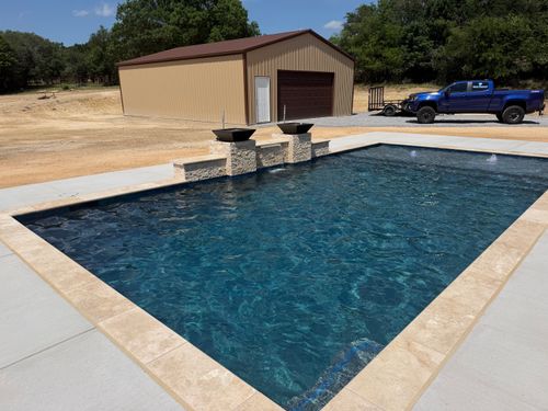 Pool Deck Paving for Black Diamond Custom Pools LLC in Azle, TX