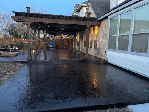 Stamped Concrete for Aguayo Concrete in Waxahachie, TX