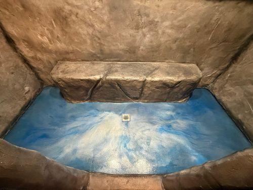 Epoxy, Overlay, & Mixed Media Projects for Whitfield Concrete Construction in Solsberry, IN