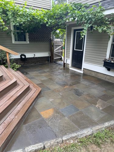 Patio Design & Construction for Gonsalves Masonry & Construction in Maynard, MA