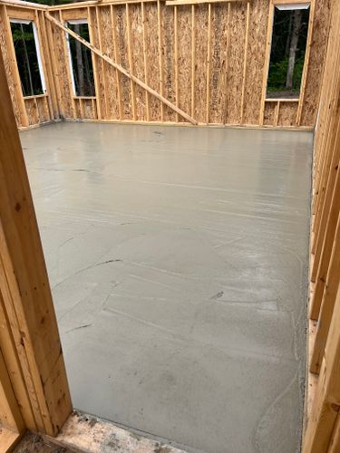 Concrete Slab Construction for CAIR CONCRETE & MASONRY LLC in Baldwin, WI