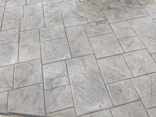 Stamped Concrete for Custom Concrete Enterprises in Springfield, IL