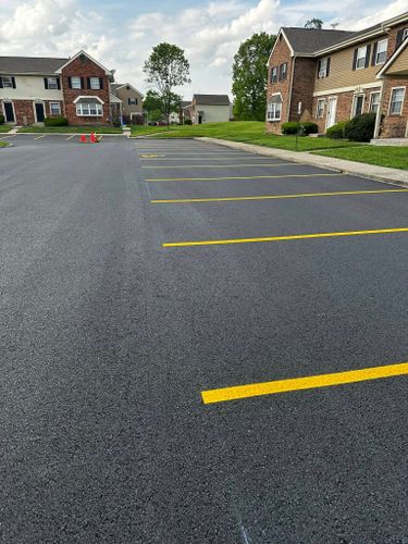 Parking Lot Striping for Ronnies Line Striping in Kenton, OH