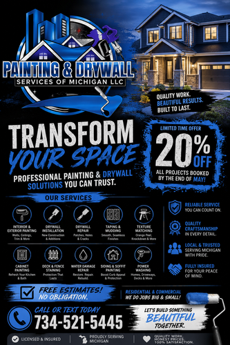  for Painting & Drywall Services of Michigan in Livonia, MI