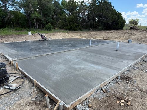 Concrete work for BCS Metal Construction LLC in Springtown, TX