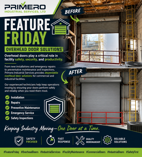 Door Services for Primero Industrial Services, LTD in Webster, TX