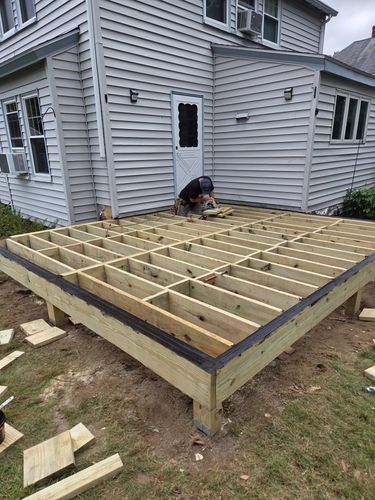 Deck Construction for Tuplin and Sons  in Braintree, MA