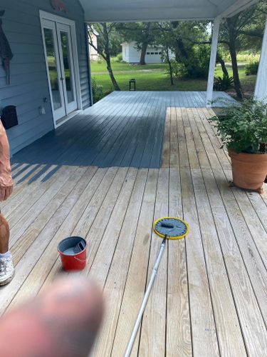 Deck Staining for Zevallos Painting in Outer Banks, NC