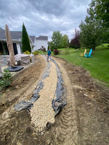 Drain tile for TDC Excavating in Dubuque, IA