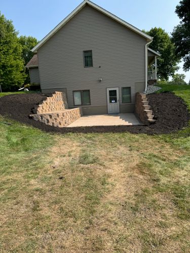 Retaining Wall Construction for Wurm Lawn and Landscape in Maple Lake, MN