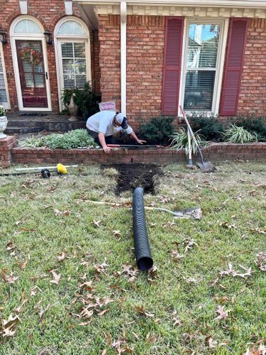 Drainage Solutions for Emory's Garden Landscape Emporium in Memphis,  TN
