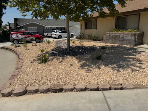 Concrete Edging for Aidan Jade Landscaping in Riverside County, CA