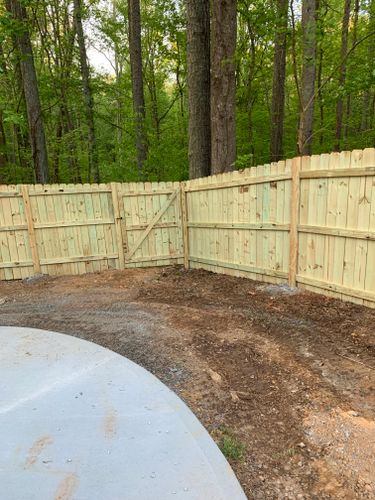 Fence work for Compadres Concrete in Griffin, GA
