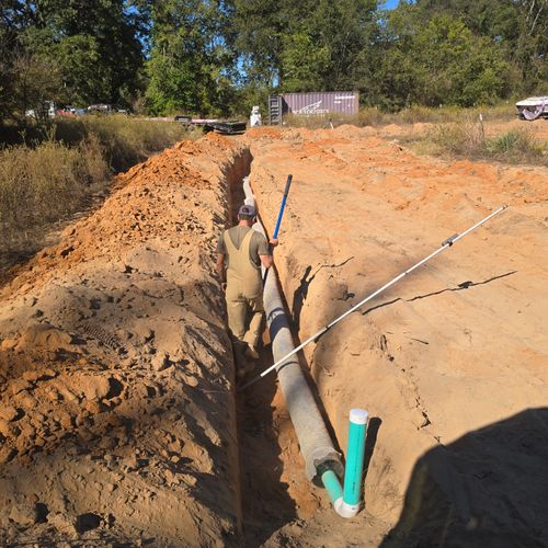 Sewer Line Repair for Manny's Septic Repair in Cherokee County, TX