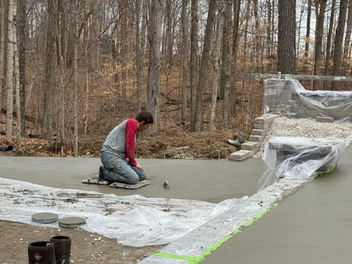 Porches, Patios, & Firepits for Whitfield Concrete Construction in Solsberry, IN