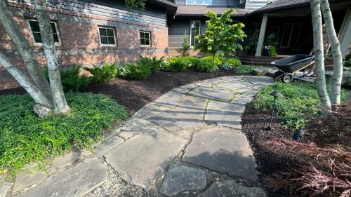Mulch Installation for Green Stripes LLC in North Canton, OH