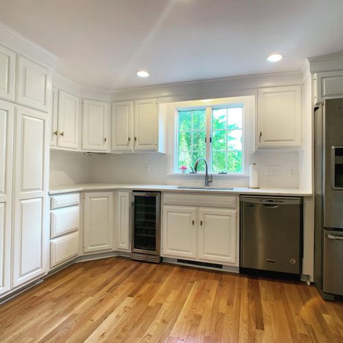 Cabinet Refinishing for Gallagher Painting in Winchester, MA