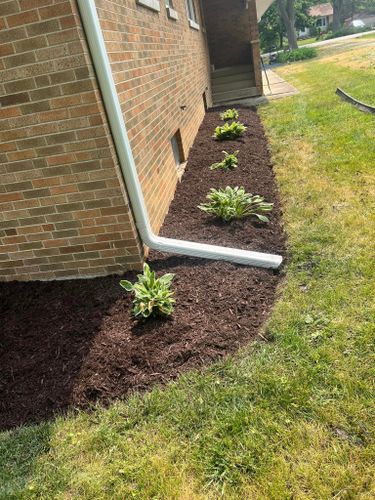 Mulch Installation for R&L Deluxe Landscaping in Hanover Park, IL