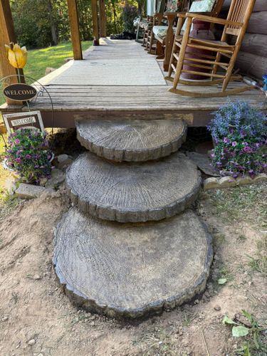 Stamped Concrete for Whitfield Concrete Construction in Solsberry, IN