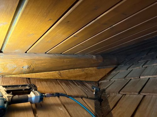 Sanding for Wild West Log home specialists in Corvallis, MT