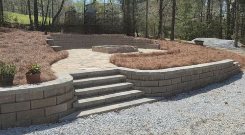 Retaining Walls & Patios for D&D Unlimited Landscaping in Hartwell, GA