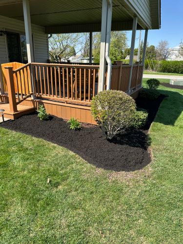 Mulch Installation for OT Lawn and Landscaping LLC in Carey, OH