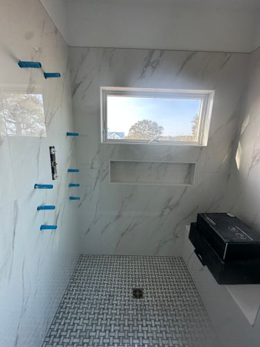 Bathroom Renovation for Salt Side Construction in The Outer Banks, NC