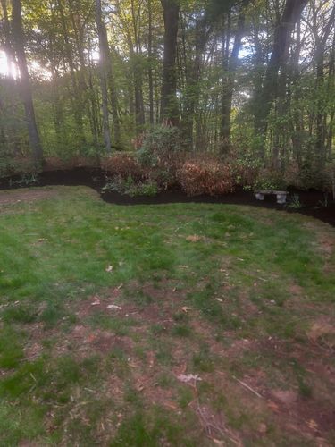 Mulch and Rock Installation for B&L Management LLC in East Windsor, CT