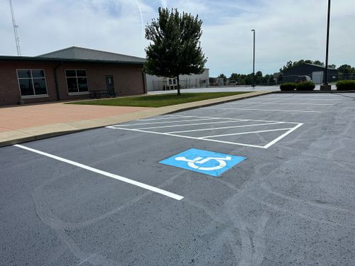 Parking Lot Striping for Ronnies Line Striping in Kenton, OH