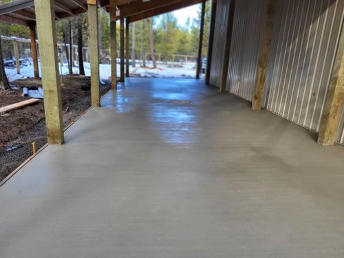 Pole Barns for TJR Concrete and Construction in Bend, OR