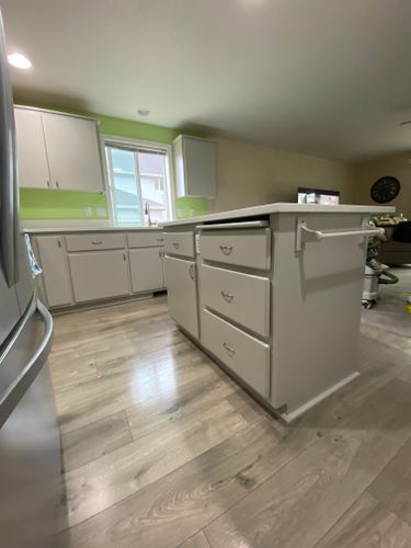 Kitchen and Cabinet Refinishing for AFP Painting LLC in Castle Rock, WA