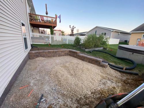 Patio Design & Installation for TDC Excavating in Dubuque, IA