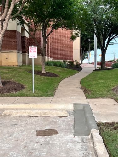 Sidewalk Installation for Midcities Concrete in Arlington, TX