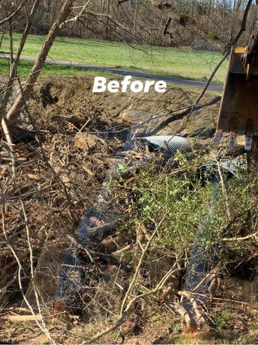 Site Grading for Barnes Backhoe & Grading in Taylorsville, NC