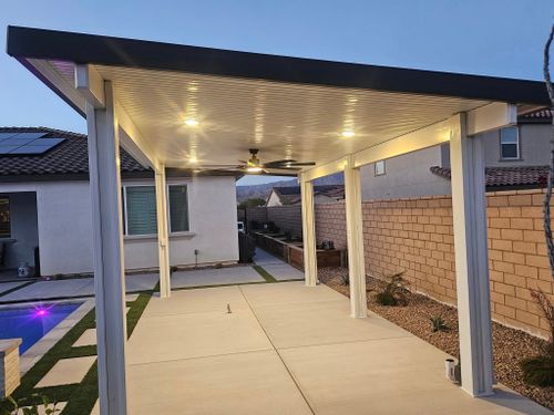 Aluminum Patio Covers for The Patio Cover Company  in Banning, CA