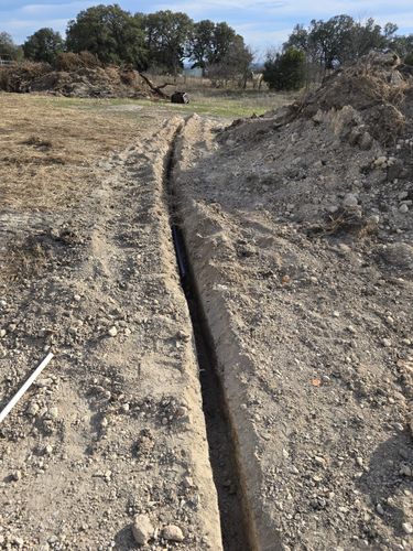 Trenching for Evant Backhoe & Construction in Evant, TX