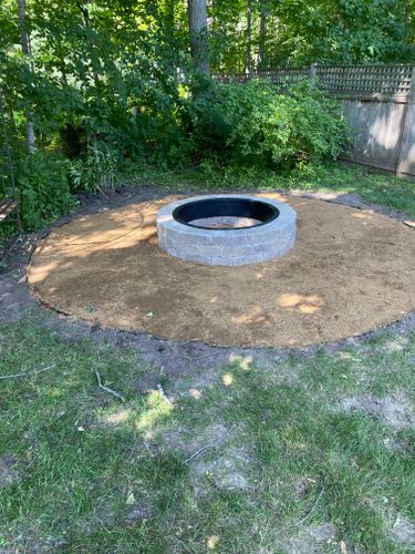 Firepits for Paradise Lawnscapes in West Bend, WI