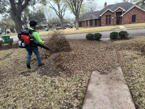 Mowing for Allen Lawn Care in Taylor, Texas