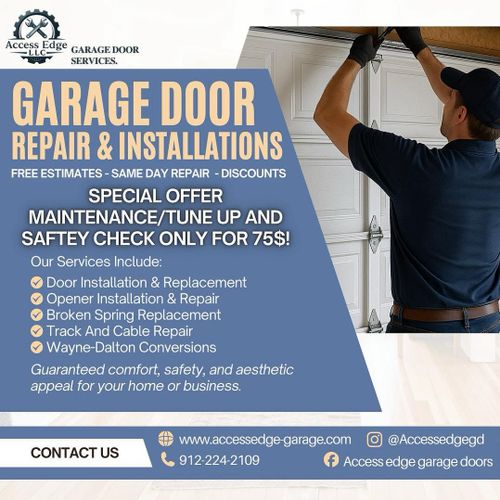 Garage Door Maintenance for Access Edge LLC in Alpharetta, GA