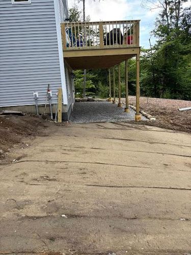 Land Grading for A&D Excavation & Landscaping in Conway, NH
