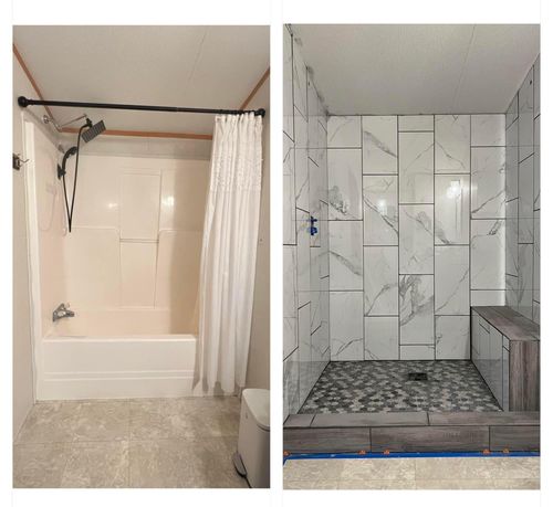 Bathroom Renovation for L.R. Platt Construction in Boonville, New York