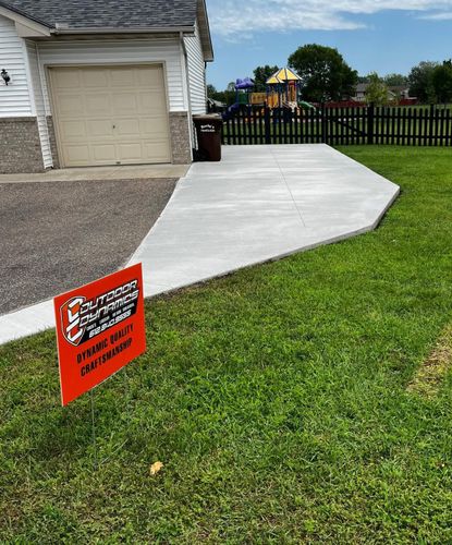 Concrete Driveway & Aprons for Outdoor Dynamics LLC in Sherburne County, MN