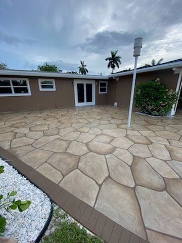 Patio Design & Installation for Beautiful and Affordable Stamped Concrete by Castilla Concrete Finish Design Corp in Sunrise, FL