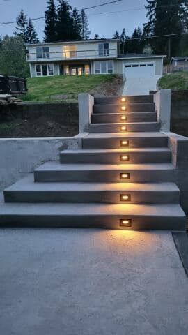 Stair Design & Installation for All Mighty Concrete LLC in Bremerton, WA