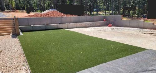 Artificial Turf for D&D Unlimited Landscaping in Hartwell, GA