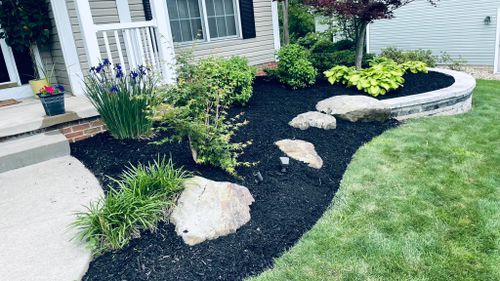 Mulch Installation for Green Stripes LLC in North Canton, OH