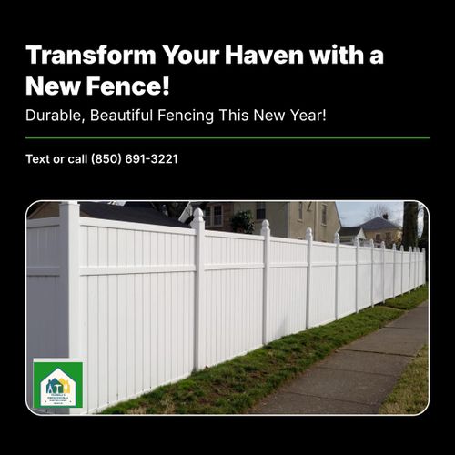 Fence Installation for Ferrell’s Professional Painting & Home Services LLC in Panama City Beach, FL