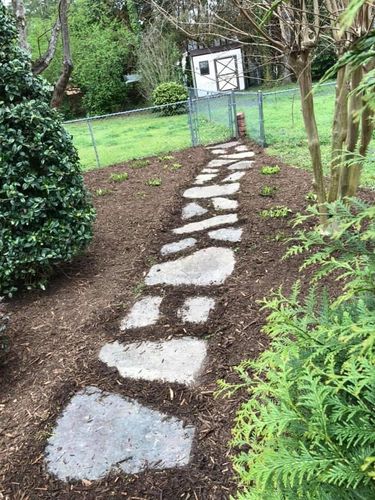 Mulch Installation for Paul's Lawn Care and Pressure Washing in Wilson, NC