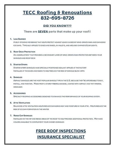 All Photos for TECC Roofing & Renovations in Harris County, TX