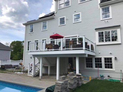 Deck & Patio Installation for William McKay Construction Management in North Andover, MA